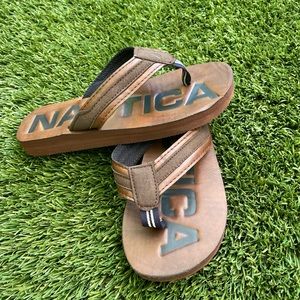 Boys Brown leather Nautical sandals